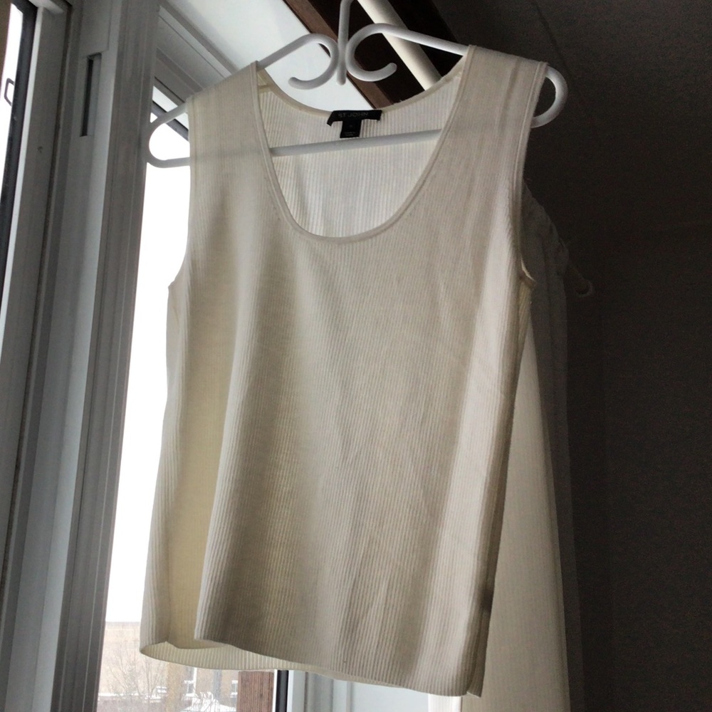 St.John Wool Blend Top in Neutral